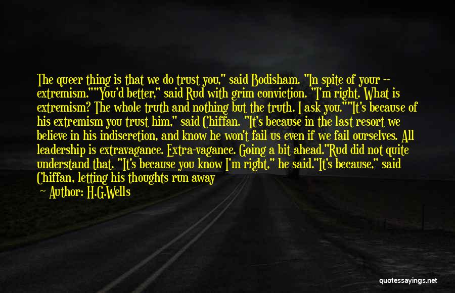 Letting The Right One Go Quotes By H.G.Wells