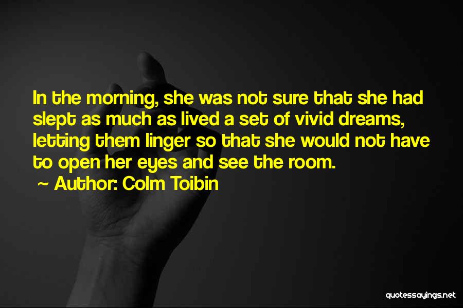Letting Your Dreams Go Quotes By Colm Toibin