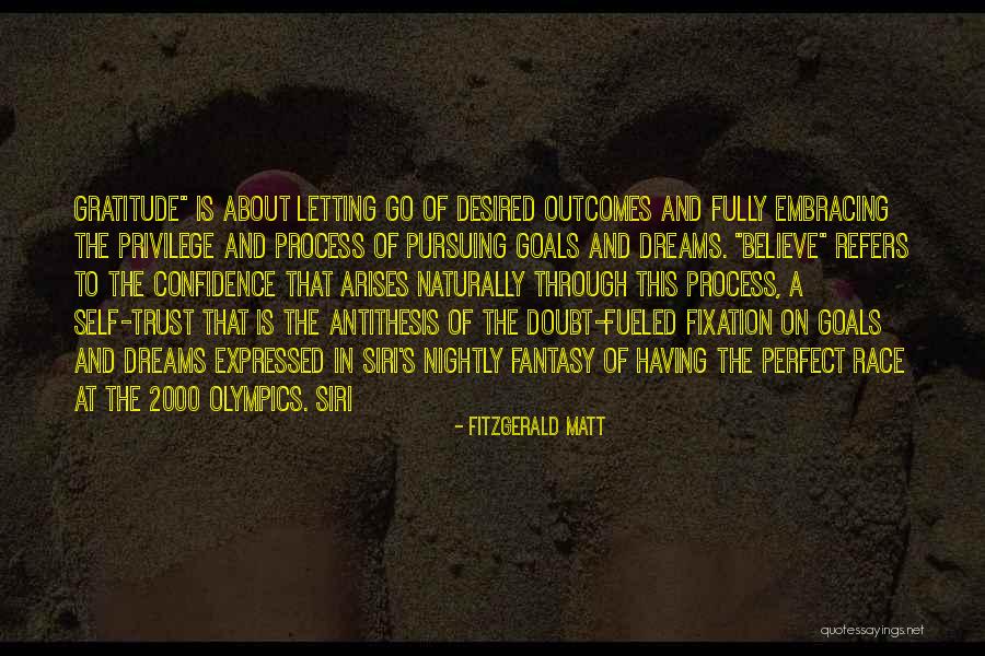 Letting Your Dreams Go Quotes By Fitzgerald Matt