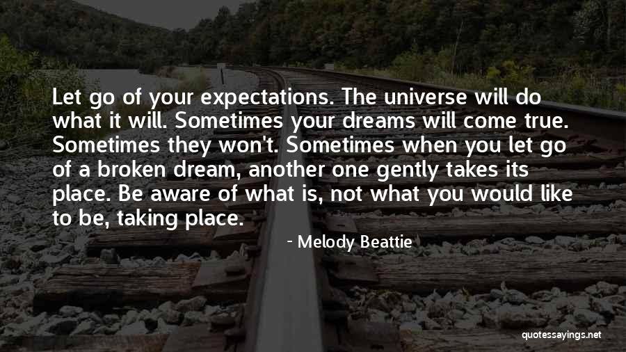 Letting Your Dreams Go Quotes By Melody Beattie