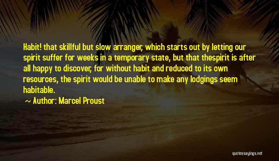 Letting Yourself Be Happy Quotes By Marcel Proust