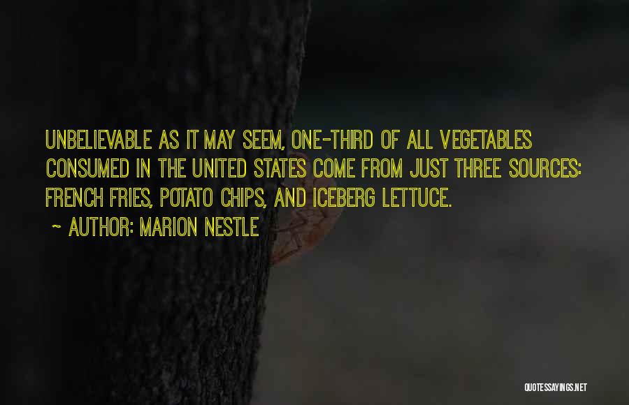 Lettuce Quotes By Marion Nestle