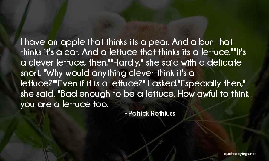 Lettuce Quotes By Patrick Rothfuss