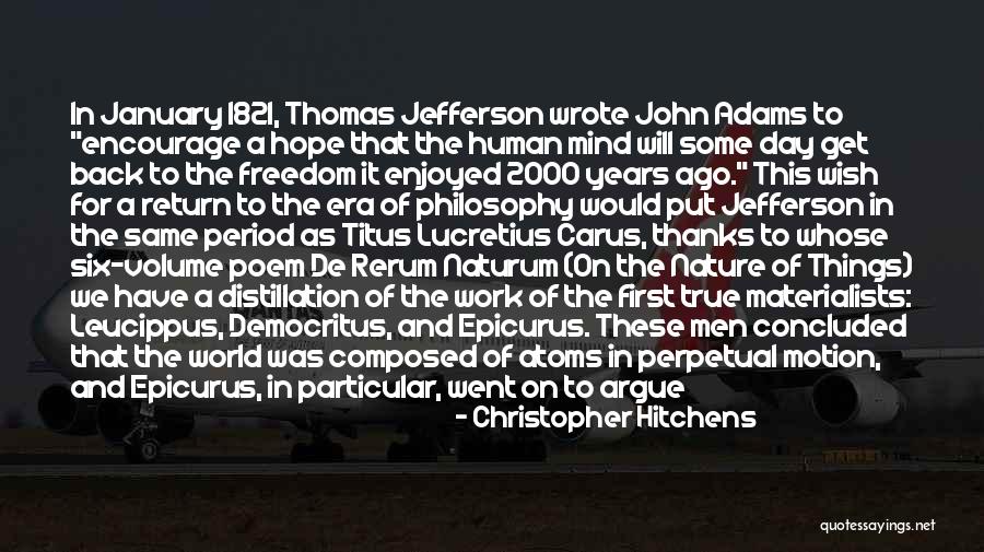 Leucippus Quotes By Christopher Hitchens Leucippus Quotes By Christopher Hitchens