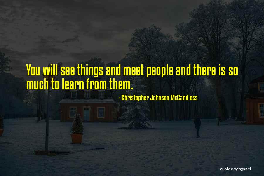 Leufkens Company Quotes By Christopher Johnson McCandless Leufkens Company Quotes By Christopher Johnson McCandless