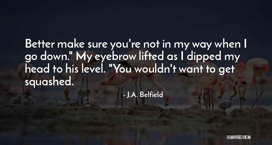Level Head Quotes By J.A. Belfield Level Head Quotes By J.A. Belfield