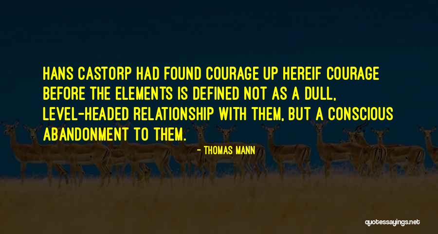 Level Headed Quotes By Thomas Mann