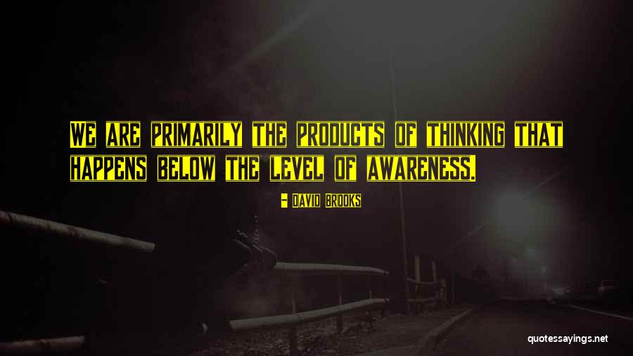 Level Of Awareness Quotes By David Brooks Level Of Awareness Quotes By David Brooks
