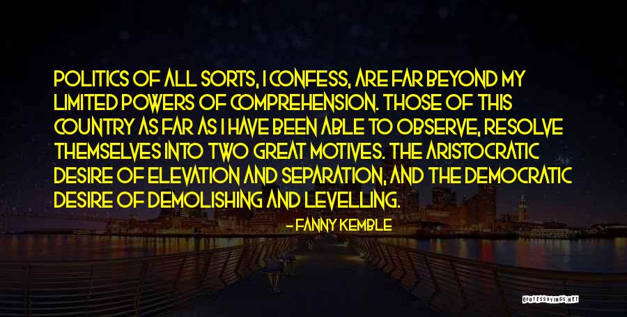 Levelling Quotes By Fanny Kemble Levelling Quotes By Fanny Kemble