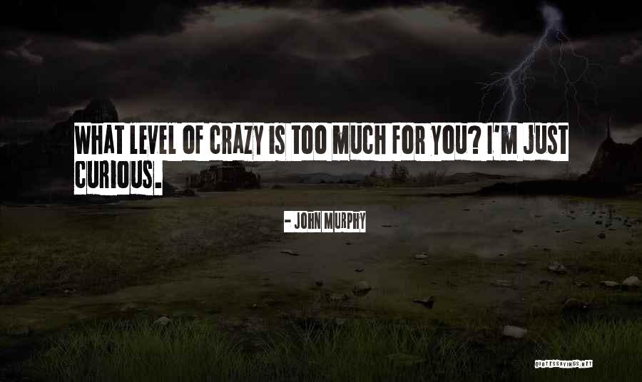 Levels Of Crazy Quotes By John Murphy Levels Of Crazy Quotes By John Murphy