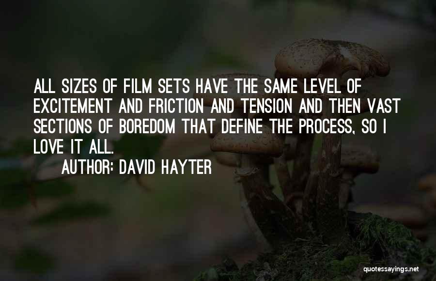 Levels Of Love Quotes By David Hayter