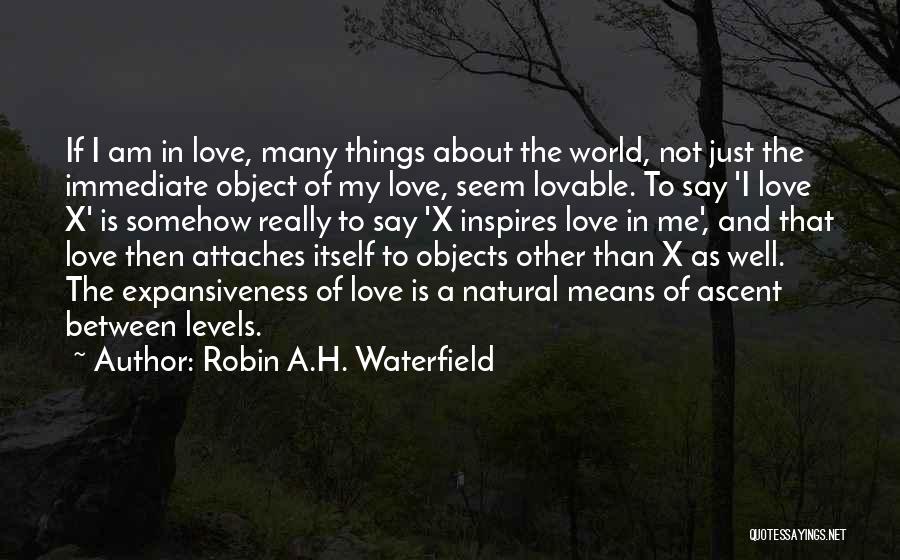 Levels Of Love Quotes By Robin A.H. Waterfield