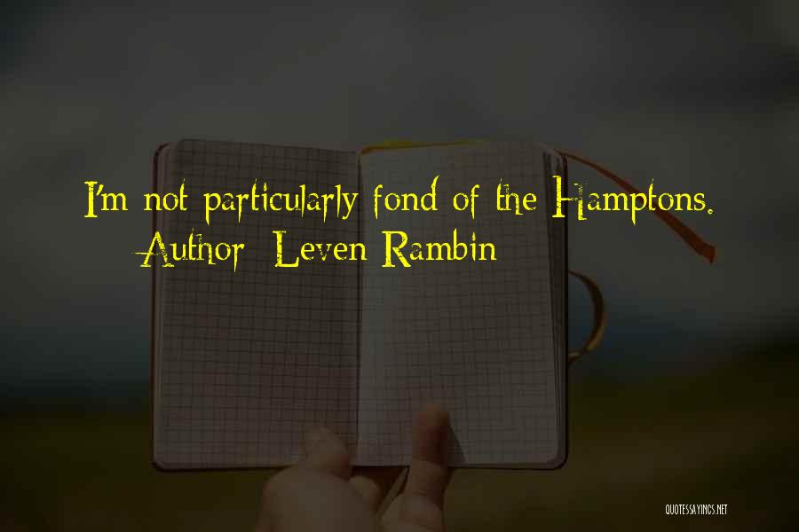 Leven Rambin Quotes 1737823 Leven Rambin Quotes 1737823