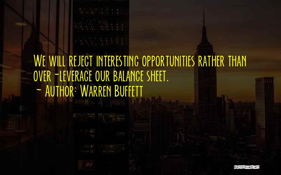 Leverage Quotes By Warren Buffett