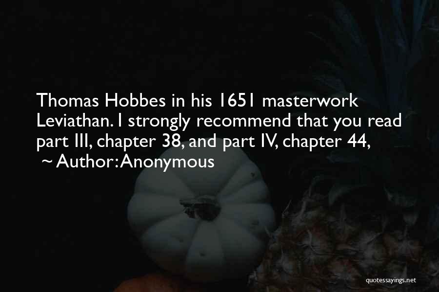 Leviathan Hobbes Quotes By Anonymous