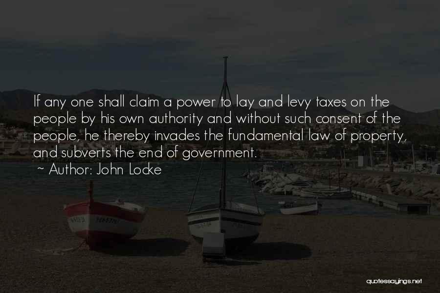 Levy Quotes By John Locke