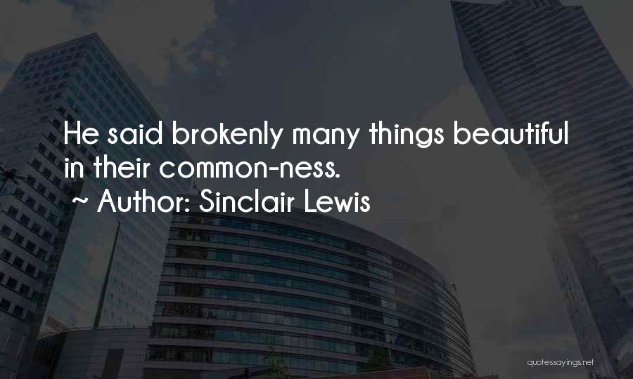 Lewis Quotes By Sinclair Lewis