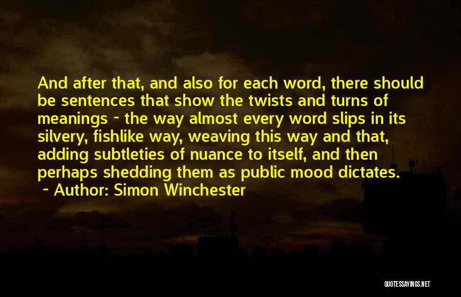 Lexicology Quotes By Simon Winchester