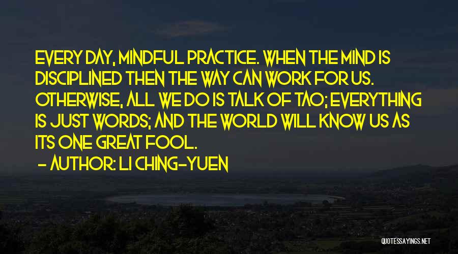 Li Ching-Yuen Quotes 943330