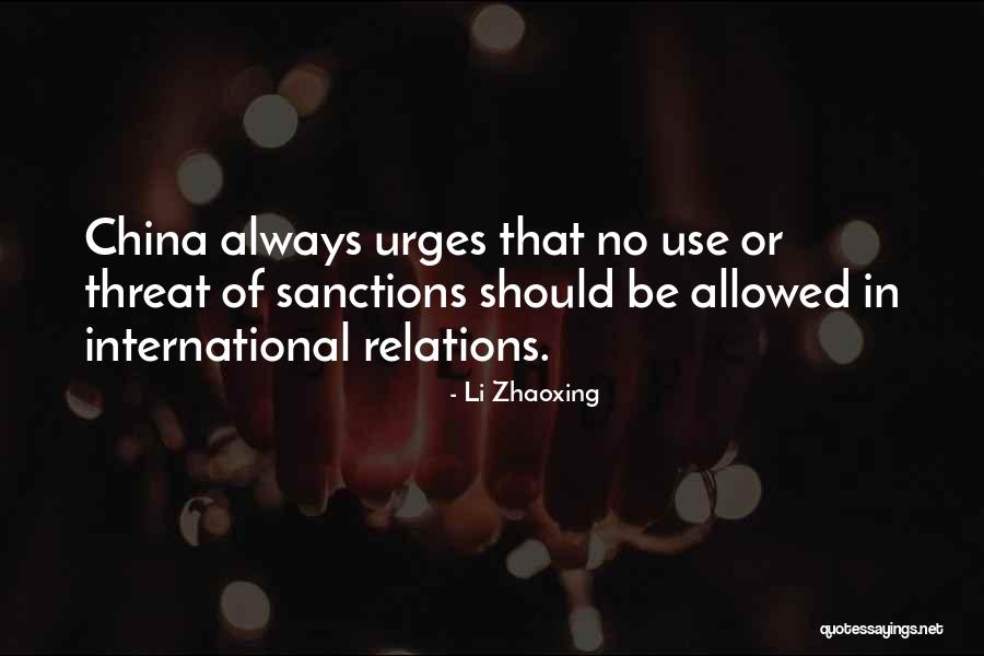 Li Zhaoxing Quotes 370066 Li Zhaoxing Quotes 370066