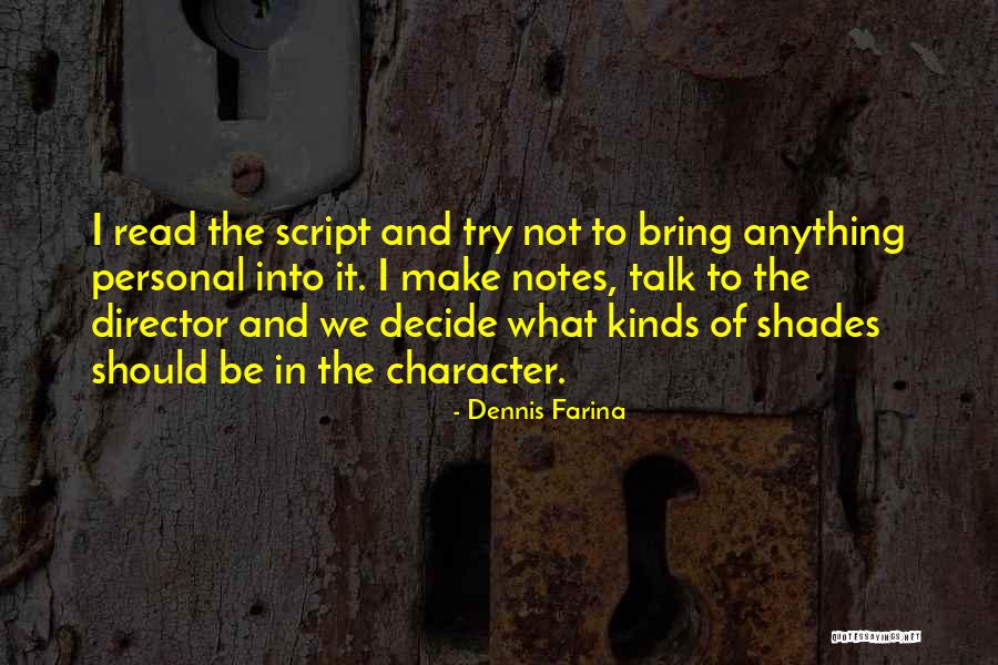 Liacouras Garage Quotes By Dennis Farina Liacouras Garage Quotes By Dennis Farina