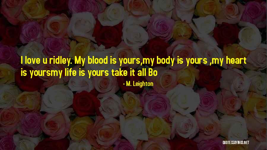 Liadia Medication Quotes By M. Leighton Liadia Medication Quotes By M. Leighton