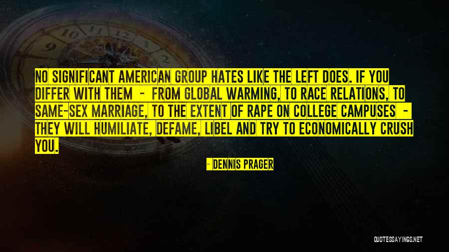 Libel Quotes By Dennis Prager