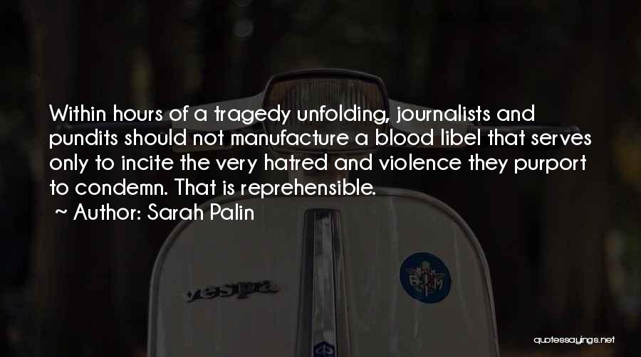 Libel Quotes By Sarah Palin