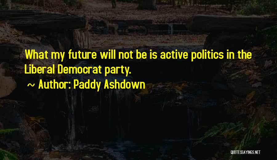 Liberal Politics Quotes By Paddy Ashdown