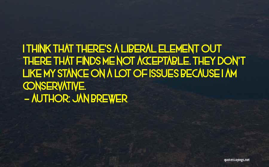 Liberal Vs Conservative Quotes By Jan Brewer