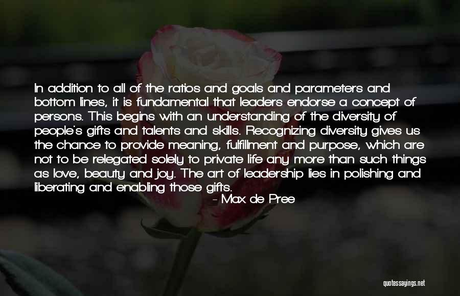 Liberating Love Quotes By Max De Pree