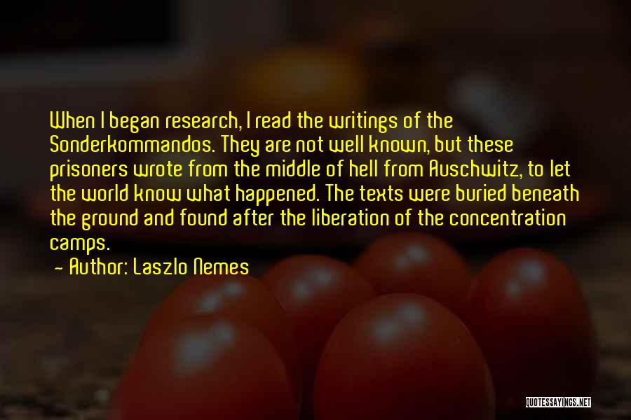 Liberation Of Concentration Camps Quotes By Laszlo Nemes