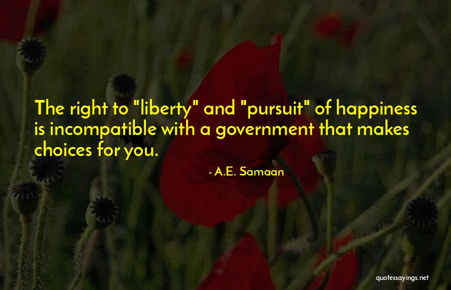 Libertarian Freedom Quotes By A.E. Samaan