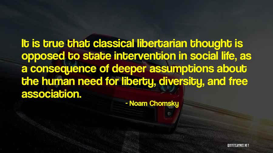 Libertarian Life Quotes By Noam Chomsky