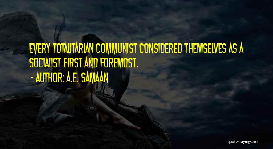 Libertarian Socialism Quotes By A.E. Samaan