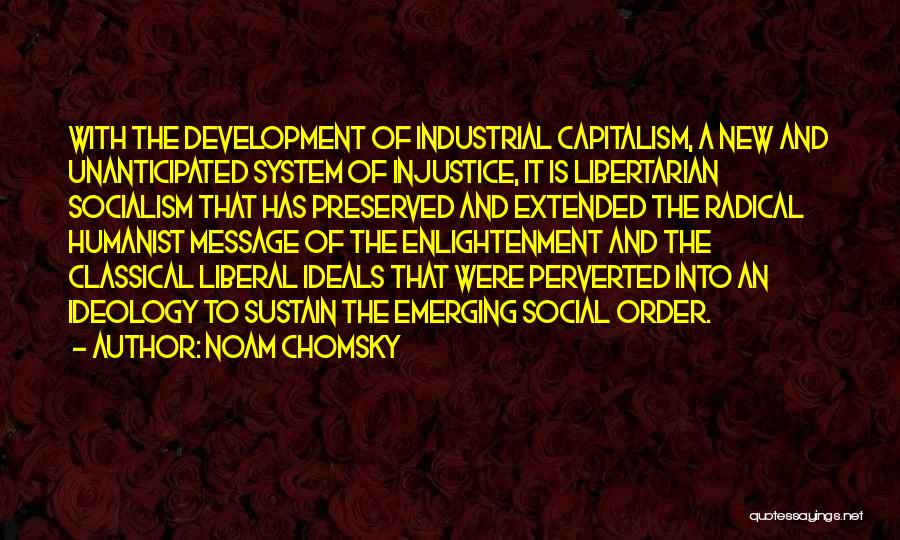 Libertarian Socialism Quotes By Noam Chomsky