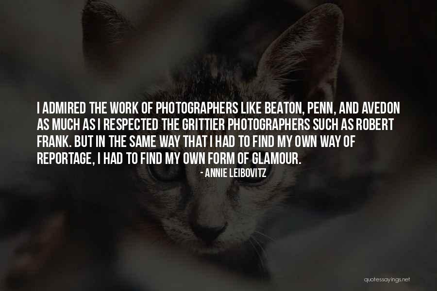 Libertee Shop Quotes By Annie Leibovitz