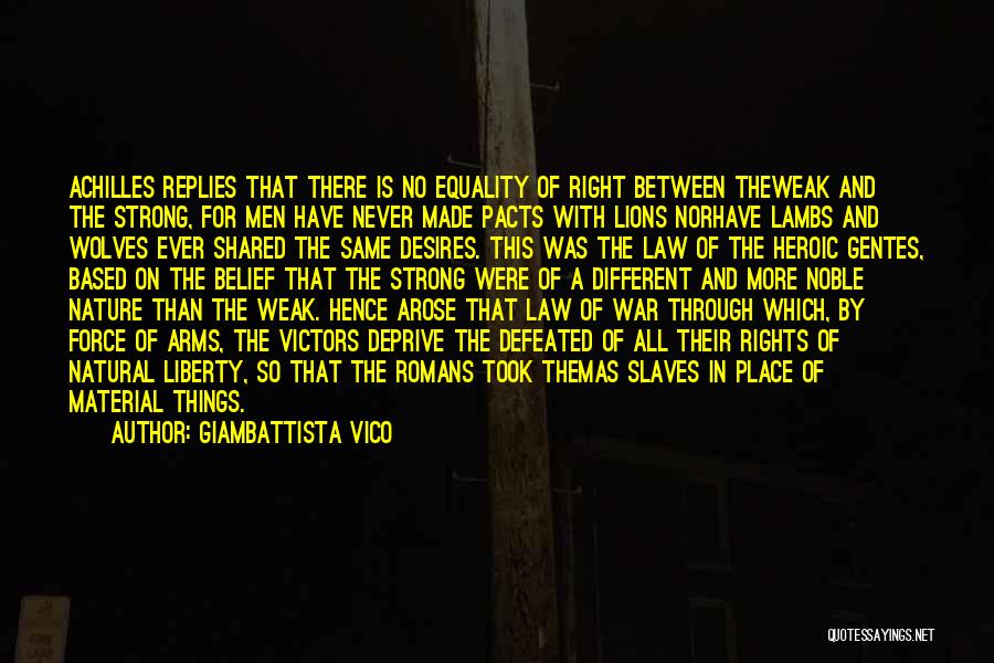 Liberty And Equality Quotes By Giambattista Vico