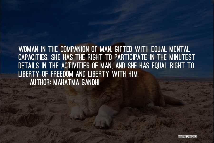 Liberty And Equality Quotes By Mahatma Gandhi