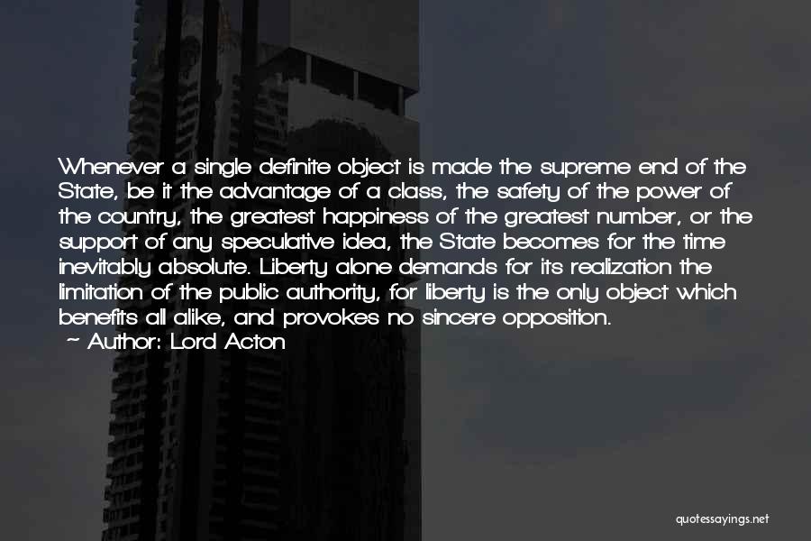 Liberty And Safety Quotes By Lord Acton