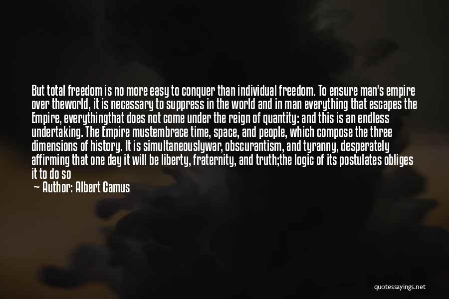 Liberty And Tyranny Quotes By Albert Camus