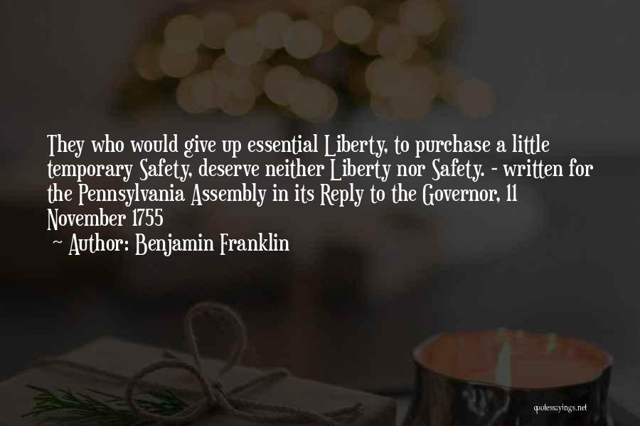 Liberty Benjamin Franklin Quotes By Benjamin Franklin