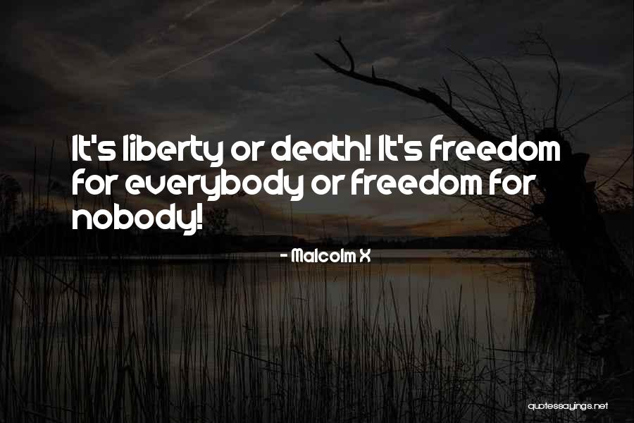 Liberty Or Death Quotes By Malcolm X