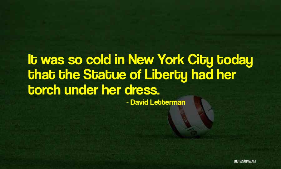 Liberty Statue Quotes By David Letterman