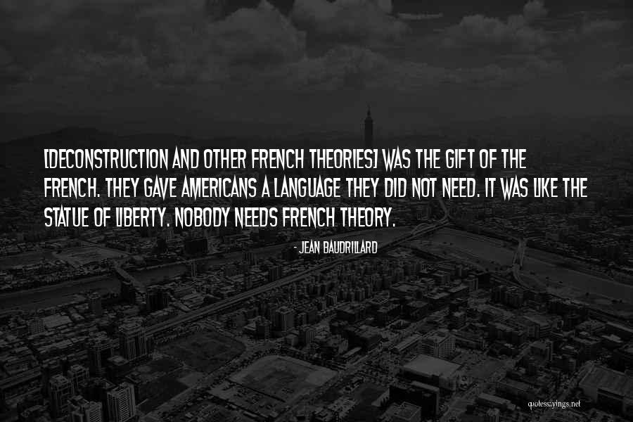 Liberty Statue Quotes By Jean Baudrillard