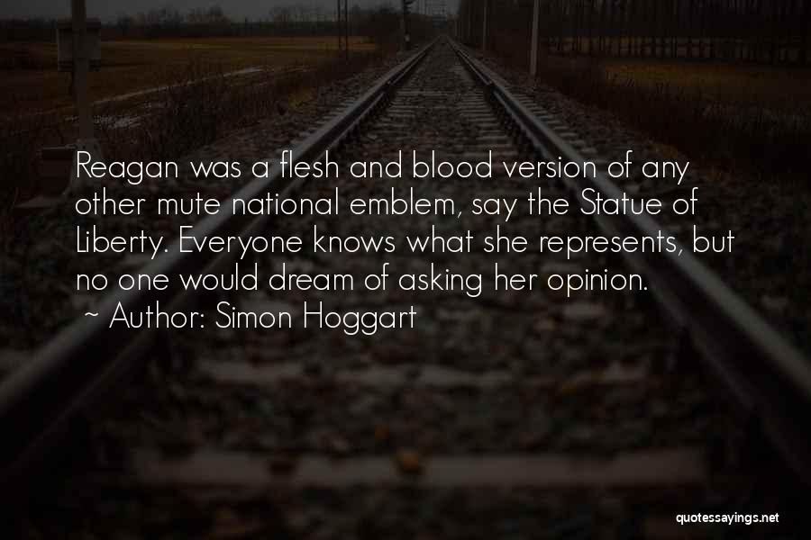 Liberty Statue Quotes By Simon Hoggart