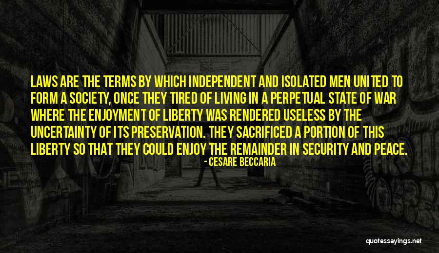 Liberty Vs Security Quotes By Cesare Beccaria