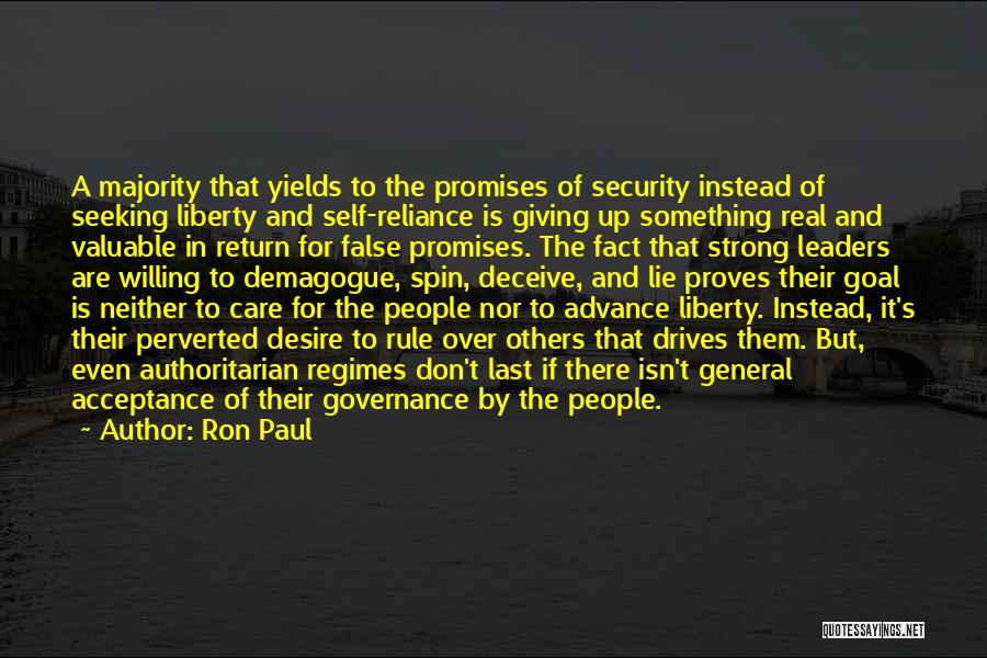 Liberty Vs Security Quotes By Ron Paul