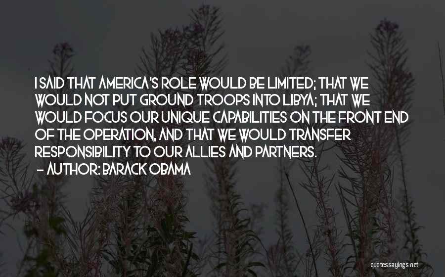 Libya Quotes By Barack Obama