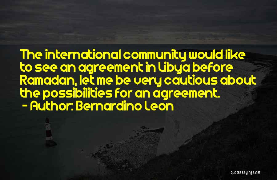 Libya Quotes By Bernardino Leon